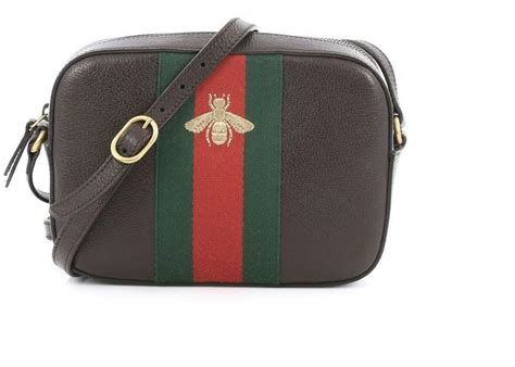 gucci bee crossbody brown|Gucci handbags crossbody.